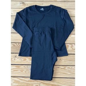 NWT Herobiker Athletic Thermal Sweat Suit Set Size XS Women’s Black